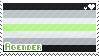 a stamp with the agender flag